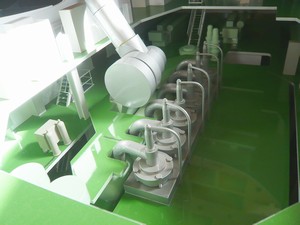 Detail des Schiffsmodells