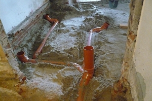 Neue Abwasserleitungen